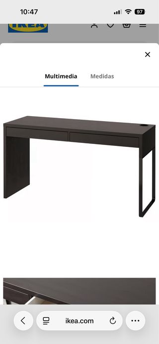 Escritorio Ikea Negro