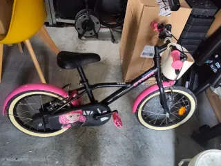 Bicicleta Infantil Btwin Rosa y negra