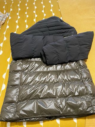 Chaqueta Redskins Plumas Negro Verde Oliva