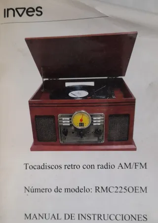 Tocadiscos Inves Retro Vintage