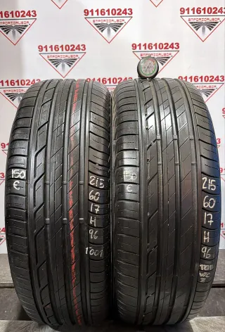 215 60 17 H BRIDGESTONE RUEDA AL 90% VIDA UTIL