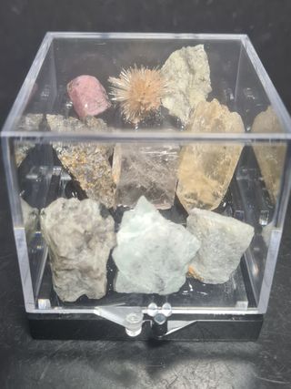 Espositore con Minerali Fluorescenti 365nm