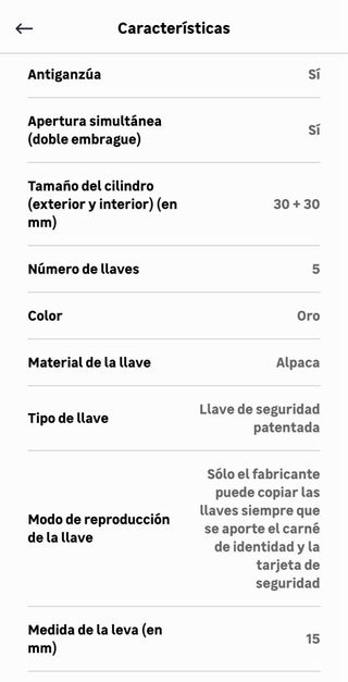 Bombín TESA TK100 30x30mm Latonado Alta Seguridad
