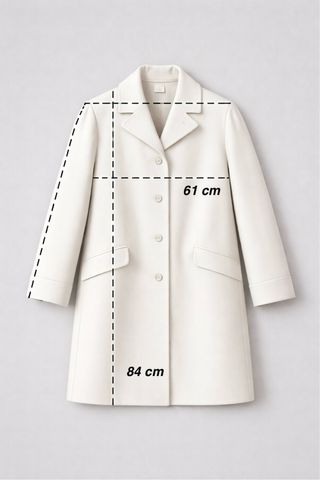 Abrigo lana cachemir camel clásico XL