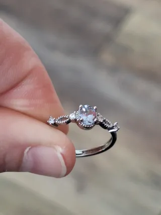 Anello Tanzanite Acciaio Argento