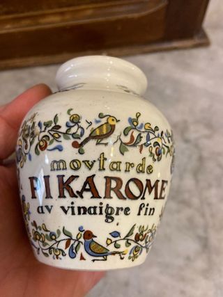 Vaso barattolo in ceramica Digoin 1830