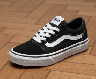 Zapatillas Vans Negras y Blancas