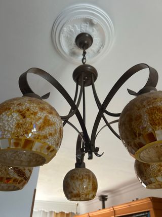 2 Lámparas de techo estilo rústico