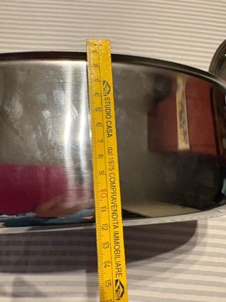 Pentola in metallo argentato