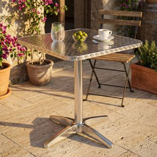 Tavolo a Colonna da Esterno Alluminio Antiruggine