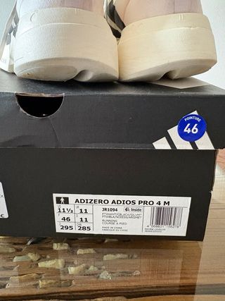 Adidas Adizero Adios Pro 4 Talla 46
