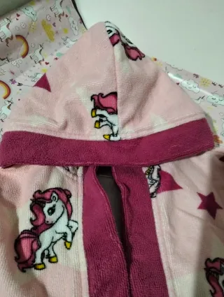 Accappatoio bambina unicorno 5/6 anni