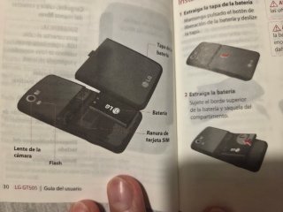 LG GT505 Móvil Negro Caja y Accesorios
