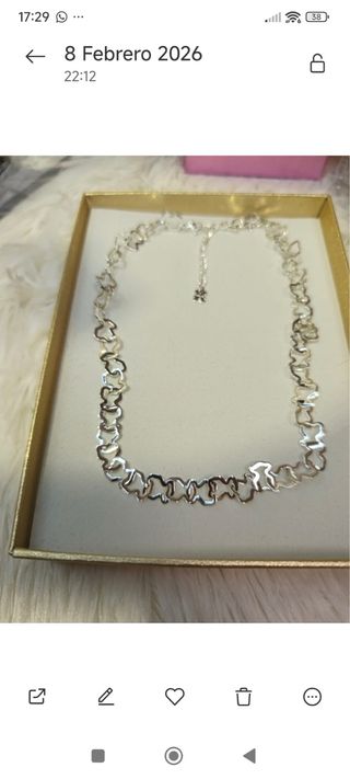 Collar carrusel plateado