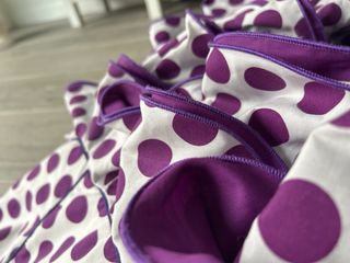 Traje de flamenca blanco y morado Talla 36