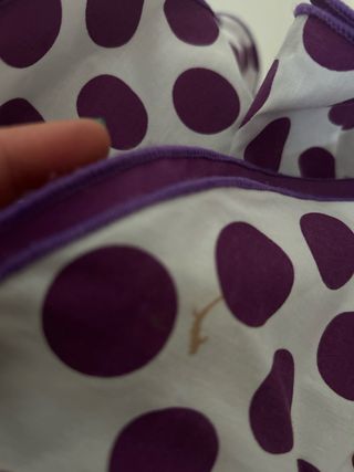 Traje de flamenca blanco y morado Talla 36