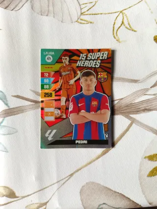 Carta Pedri 15 Super Heroes LaLiga Panini