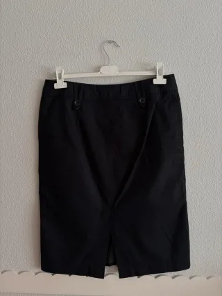 Falda tubo negra H&M Talla 40