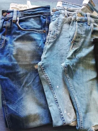 Lote de 6 tejanos/vaqueros, tallas 38/M