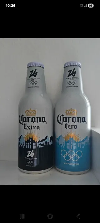 Bottiglie Corona Olimpiadi Milano Cortina