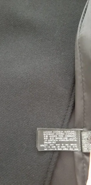 Abrigo Zara Negro Doble Botonadura