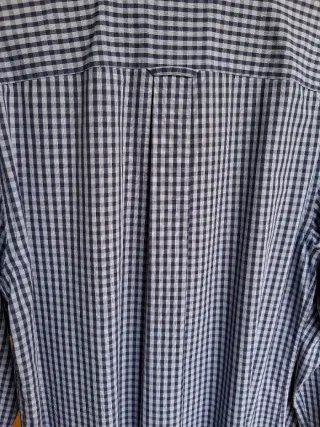 Camisa Cortefiel. Cuadros azul y blanco