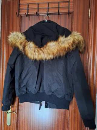 Chaqueta negra acolchada mujer Talla M