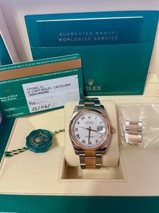 RELOJ ROLEX  OYSTER PERPETUAL DATEJUST ORO ROSA