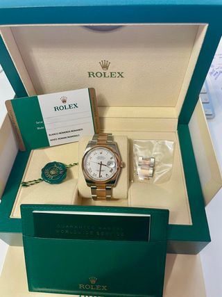 RELOJ ROLEX  OYSTER PERPETUAL DATEJUST ORO ROSA