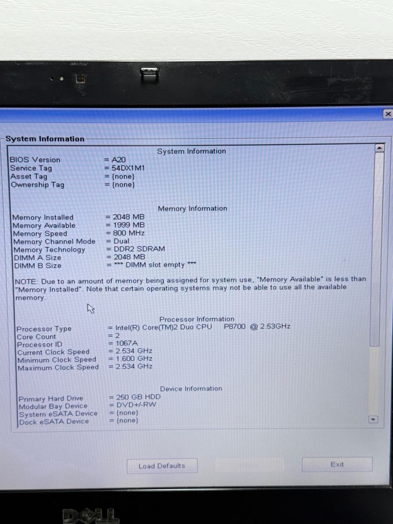 Dell Latitude E6400 para piezas afbeelding 2