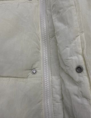 Chaqueta Zara Acolchada Blanca Talla M