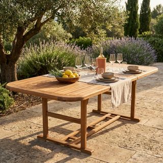 Tavolo da Giardino allungabile in Legno di Acacia