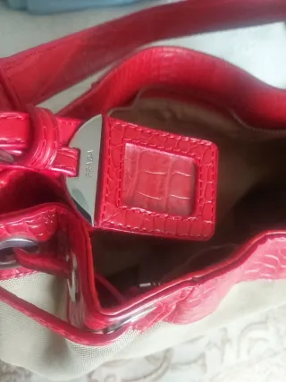 Bolso Prada Beige y Rojo