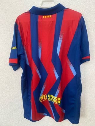 Camiseta deportiva azul y granate talla M