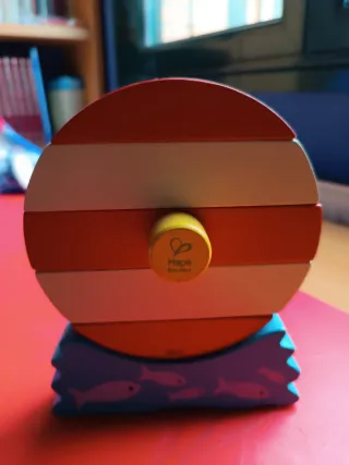 Reloj de madera educativo para niños, puzzle.