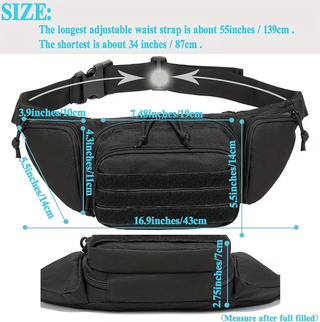 Riñonera Táctica Militar Impermeable