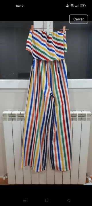 Mono pantalón rayas multicolor