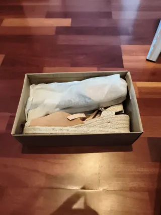 Sandalias esparto beige T41