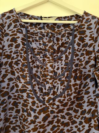 Camisa Zara Estampado Animal Talla M