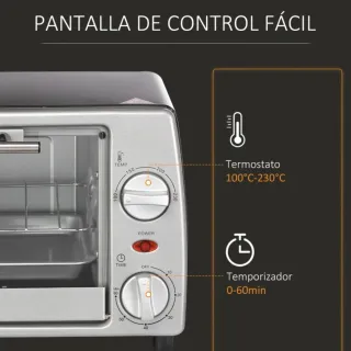 Horno Eléctrico Sobremesa 10L 750W