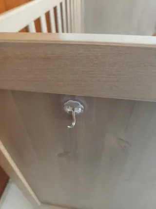 Cuna sundvik marron IKEA y colchón firme nuevo