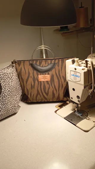 Bolso piel original vaca y cebra