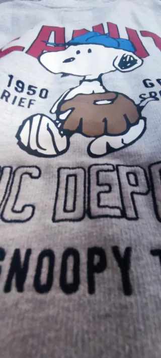 Sudadera Peanuts Gris Cremallera