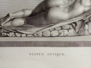 Incisione Mongez - Ermafrodito Dormiente