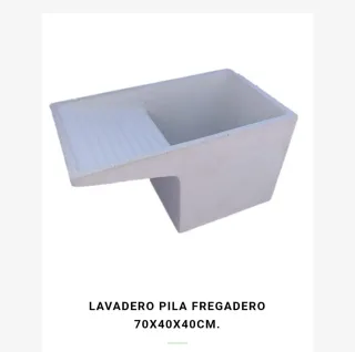 Pila lavadero piedra gris y blanco. Negociable.