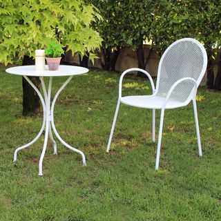 Tavolino Bistrot da Esterno in Metallo Ø60 cm H71