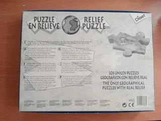 Puzzle 3D Europa Geográfica Relief 100 Piezas