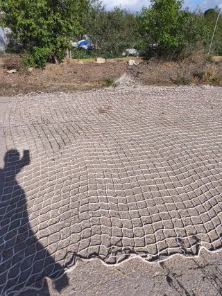 Red de obra seguridad blanca 5x5m