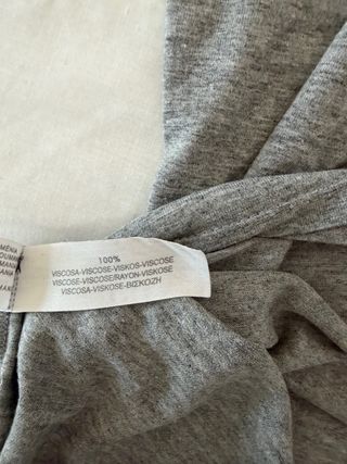 Camiseta Massimo Dutti Gris Talla S