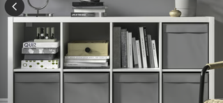 8Cajas DRÖNA IKEA gris oscuro - 6 gris y 2 blancos
